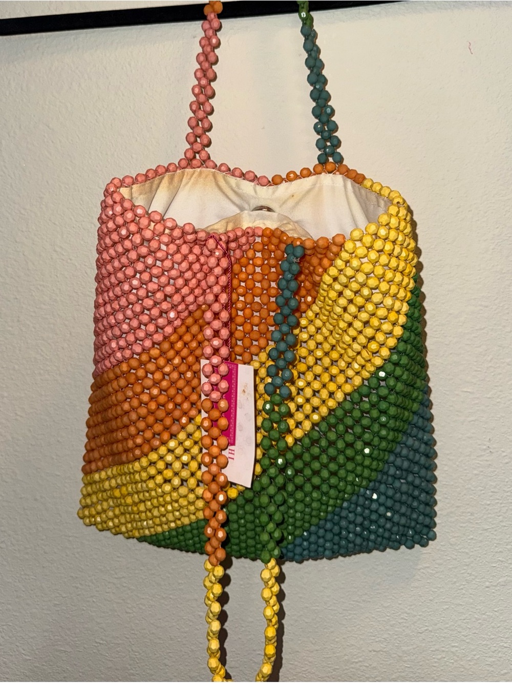 NWT Isaac Mizrahi New York beaded rainbow tote bag❤️ - Picture 8 of 10